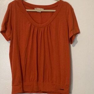MICHAEL Michael KORS orange short sleeve size 1X Pit to Pit 24 1/2 inches